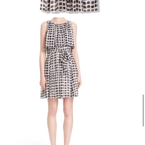 Kate Spade Island Stamp Chiffon Dress - Picture 2 of 12